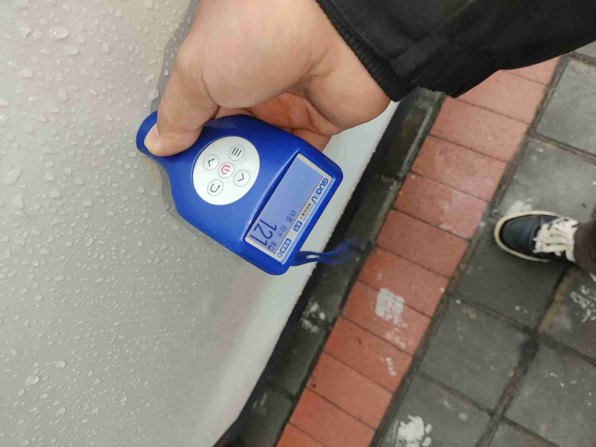 车辆右侧后门漆面状态展示