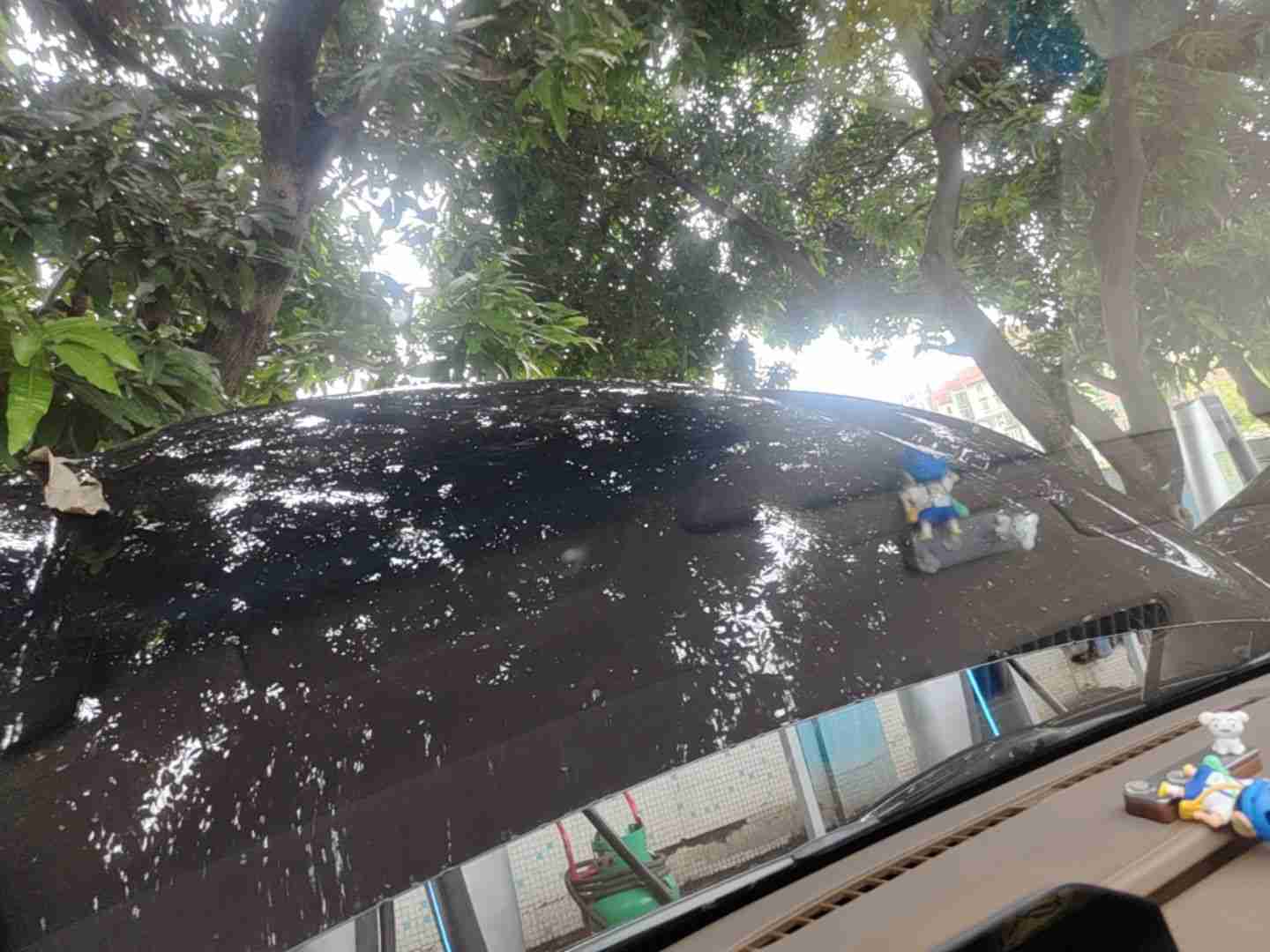 前风挡玻璃更换痕迹实拍