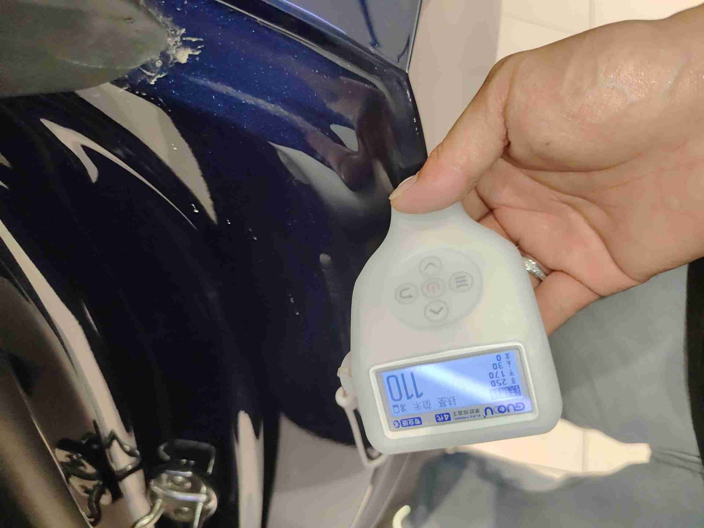 左C柱内侧漆面修复实拍