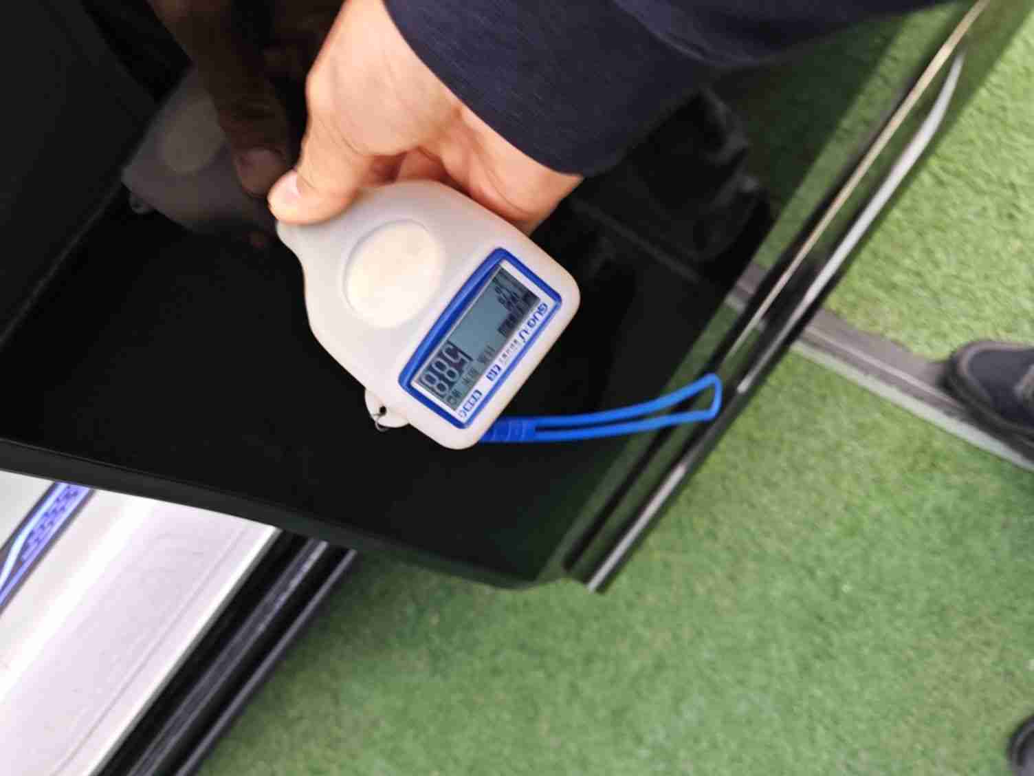 左侧后门钣金喷漆实拍