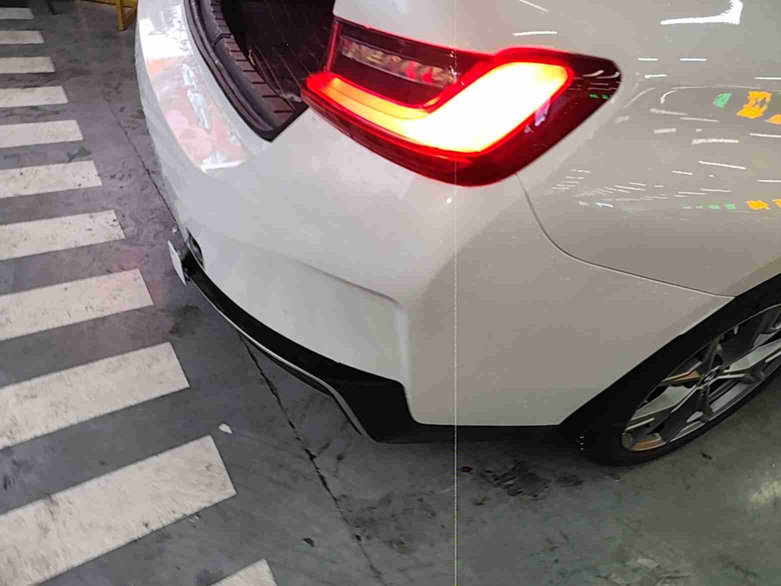 后保险杠安装异常情况实拍