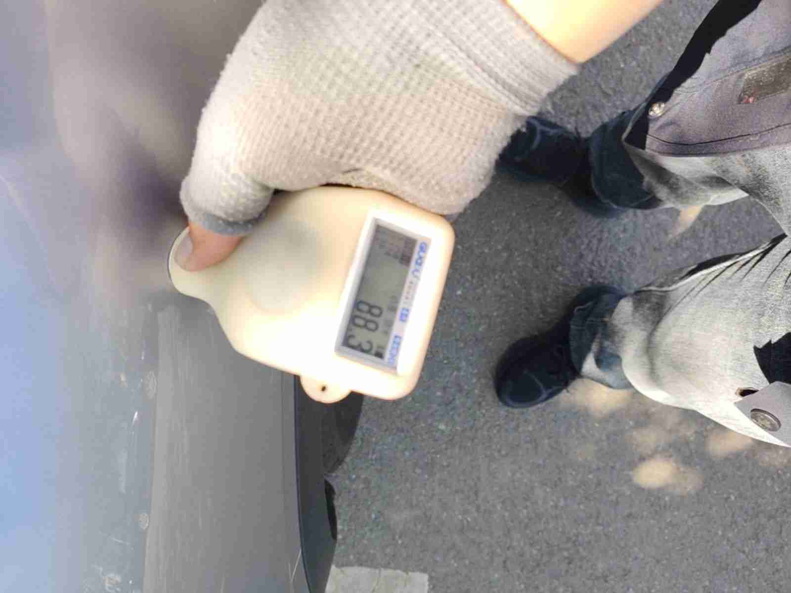 左前翼子板喷漆更换痕迹实拍