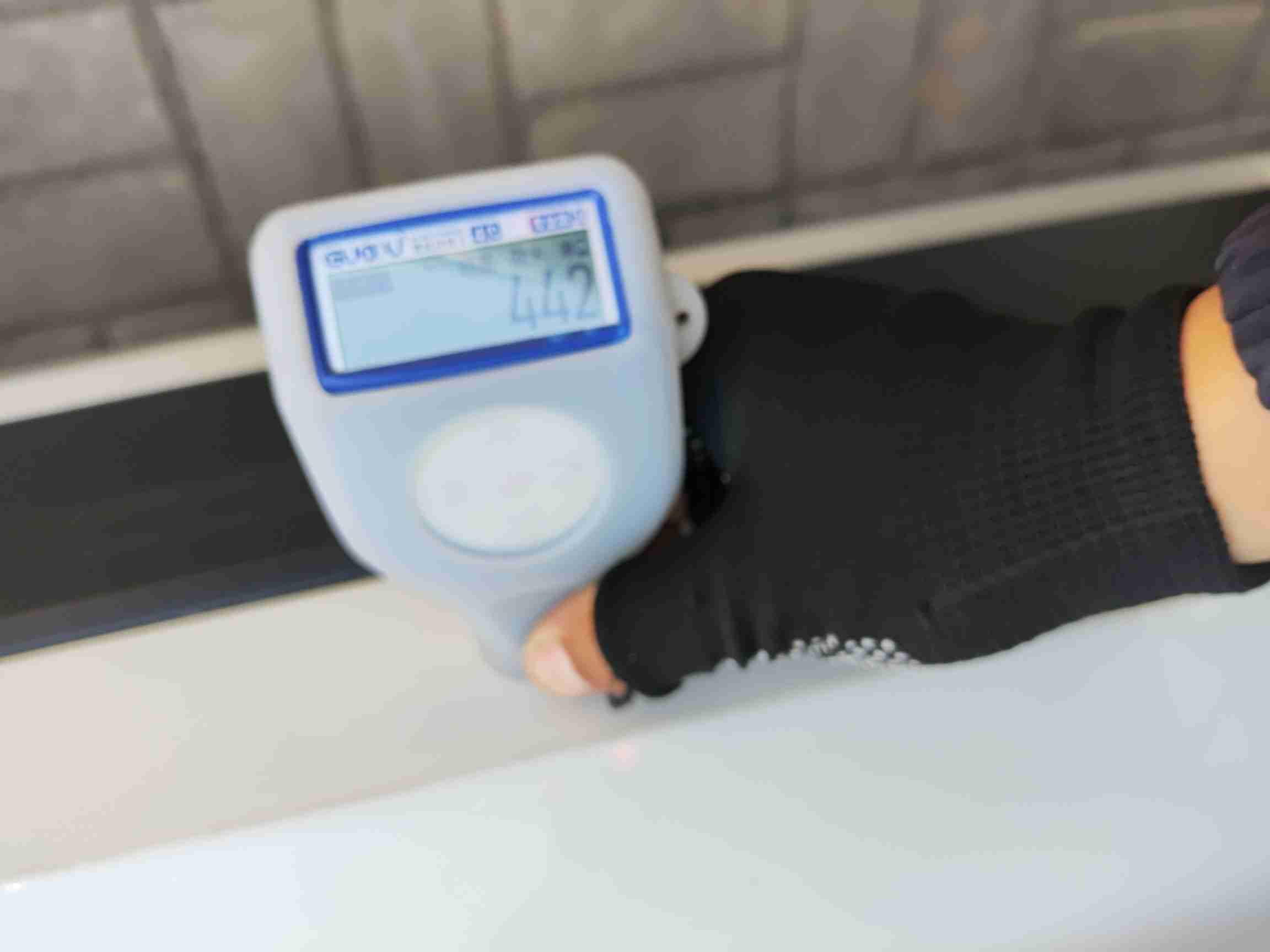 车辆右侧前门漆面状态展示